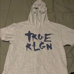 Boys true religion zip up shirt